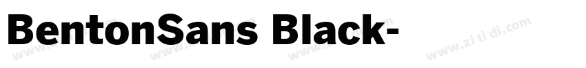 BentonSans Black字体转换